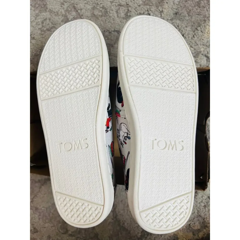 NIB❤️Toms Holidays Cats Sneaker Shoes sz1